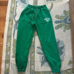 White Fox Boutique Green Kids Jogger Sweatpants
